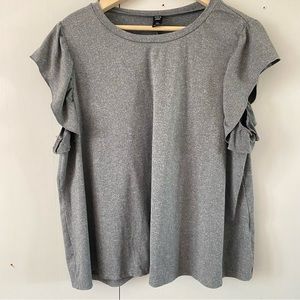 Cute Sleeves Gray T Shirt!